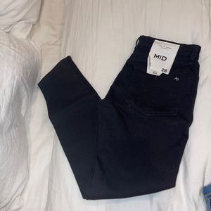 Rag & Bone Cate Mid-Rise Black Skinny Jeans